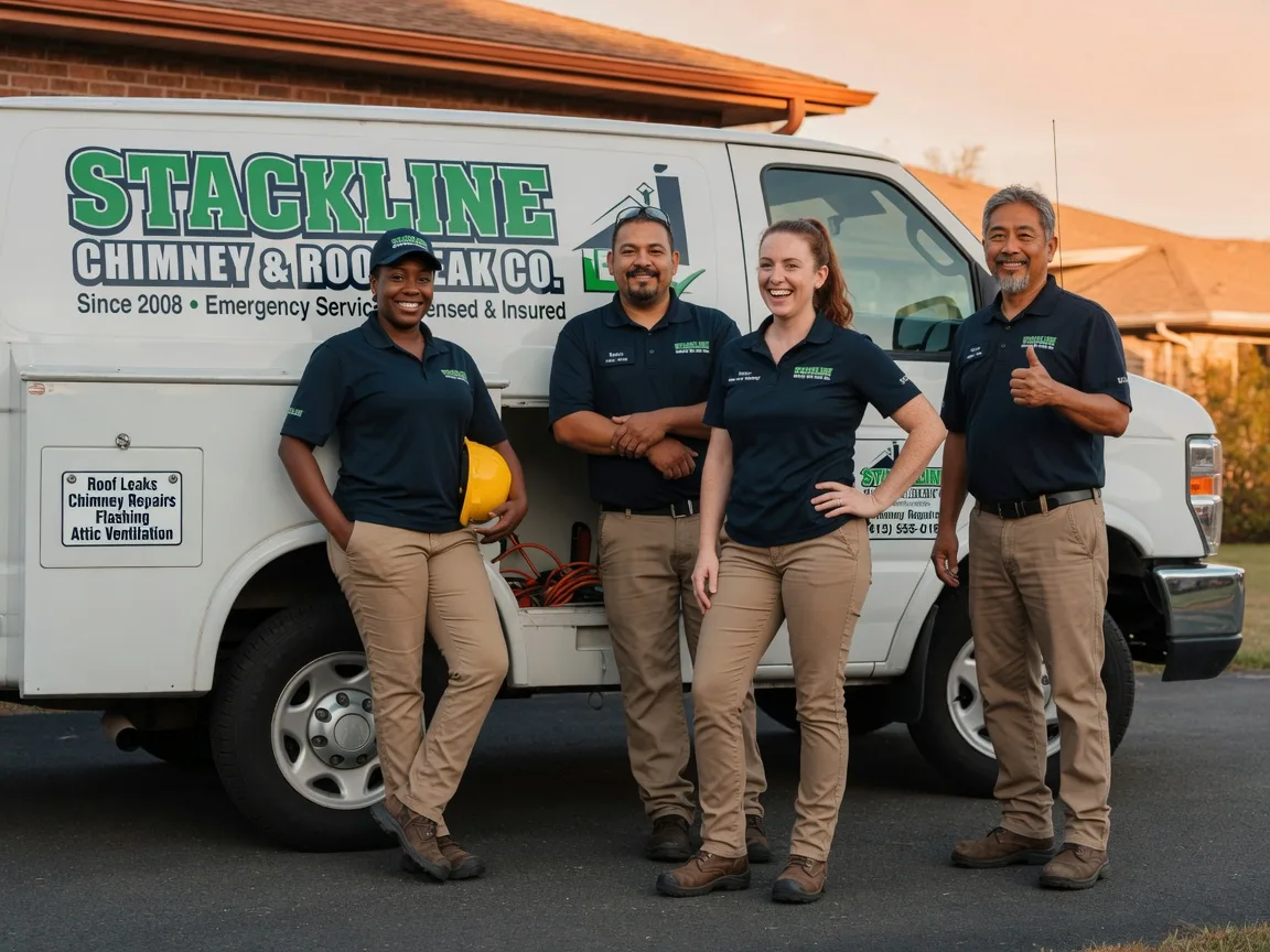 Chimney flashing repair company in Provencal, LA